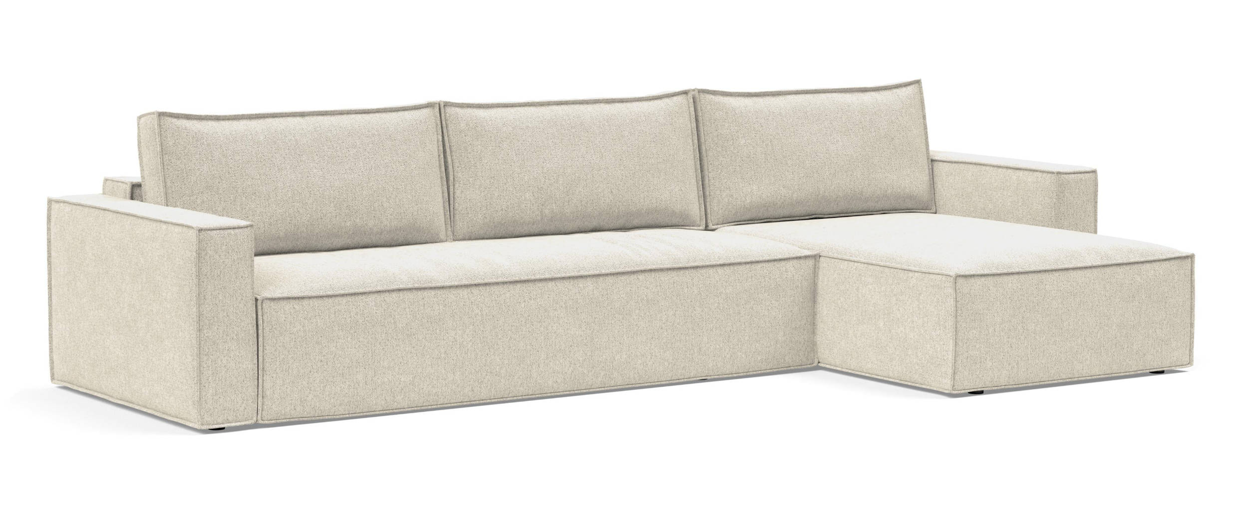 NEWILLA Ecksofa von INNOVATION im Stoff Taura Off White (357)