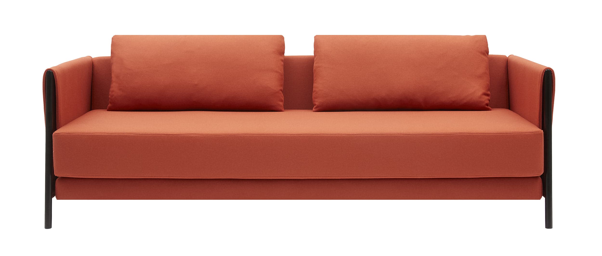 Schlafsofa MADISON von Softline mit schwarzem Gestell