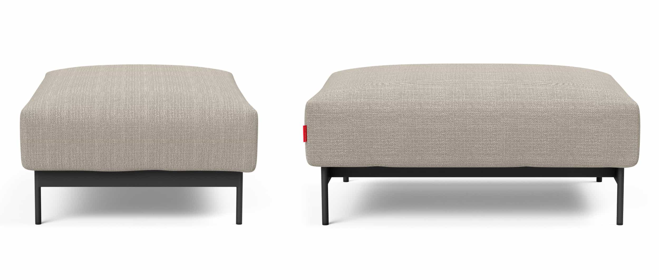 Der Innovation Hocker MALLOY (Maße: ca. 75x100 cm) bietet einen zusätzlichen Sitzplatz und ist zugleich Fußhocker