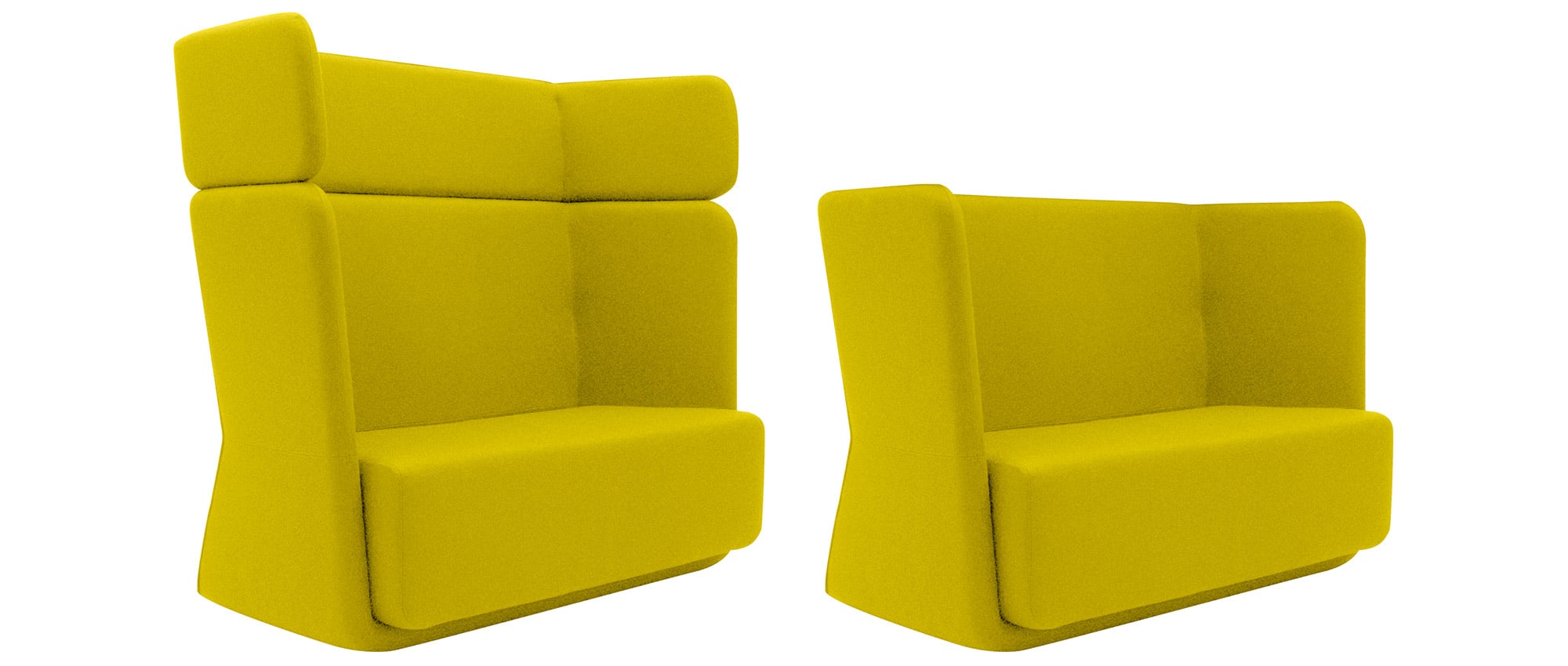 Die BASKET Couch von Softline ist mit hoher oder niedriger Rückenlehne erhältlich