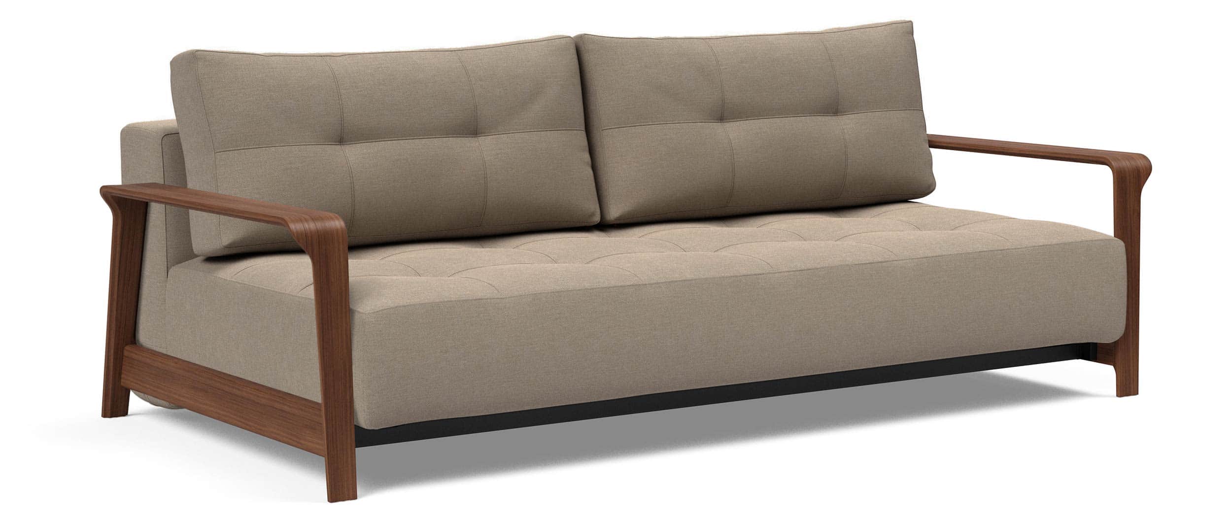 RAN DELUXE Schlafsofa von Innovation im Stoff Phobos Mocha (587)