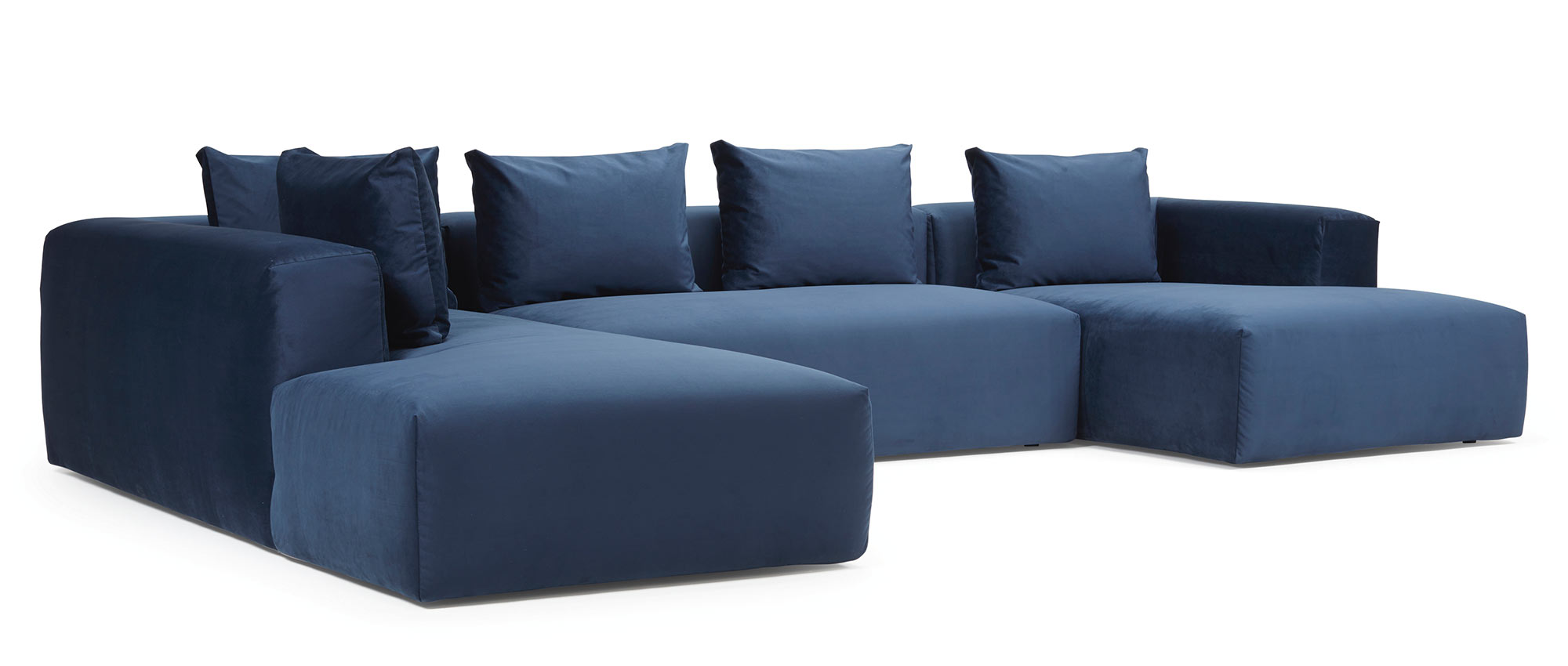 Das AALBORG U-Sofa mit breiten Armlehnen