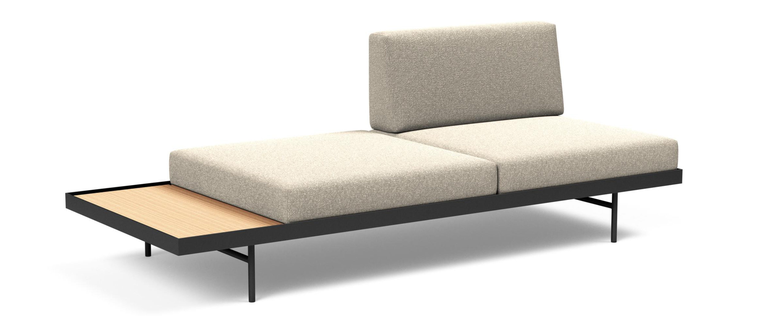 Das PURI Daybed von Innovation im Standardstoff Bouclé Beige (539) - die Bezüge sind abnehmbar