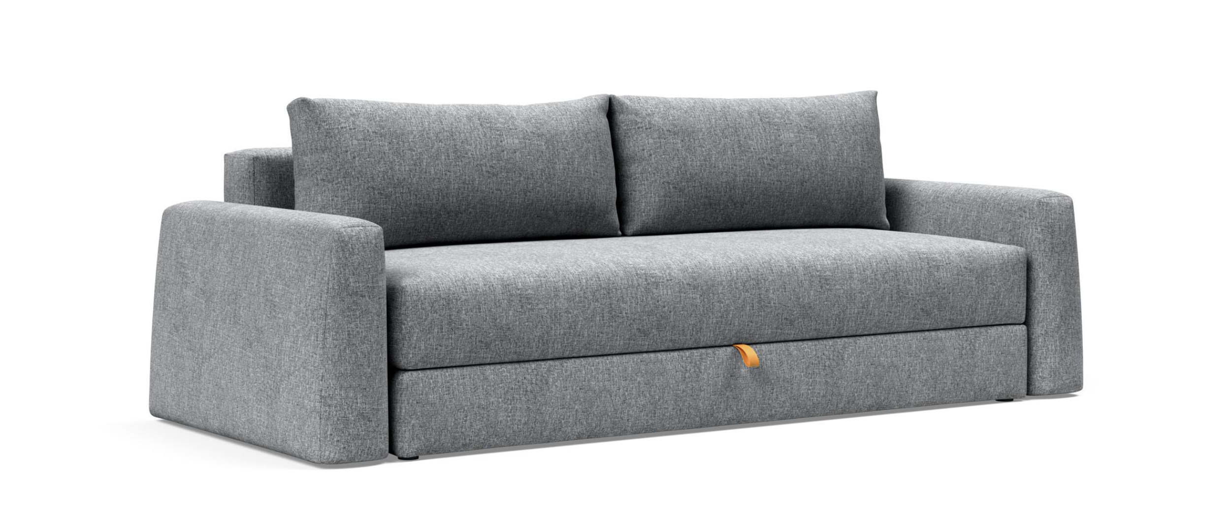 Das CONE Schlafsofa mit Armlehnen von Innovation im Stoff Twist Granite (565)