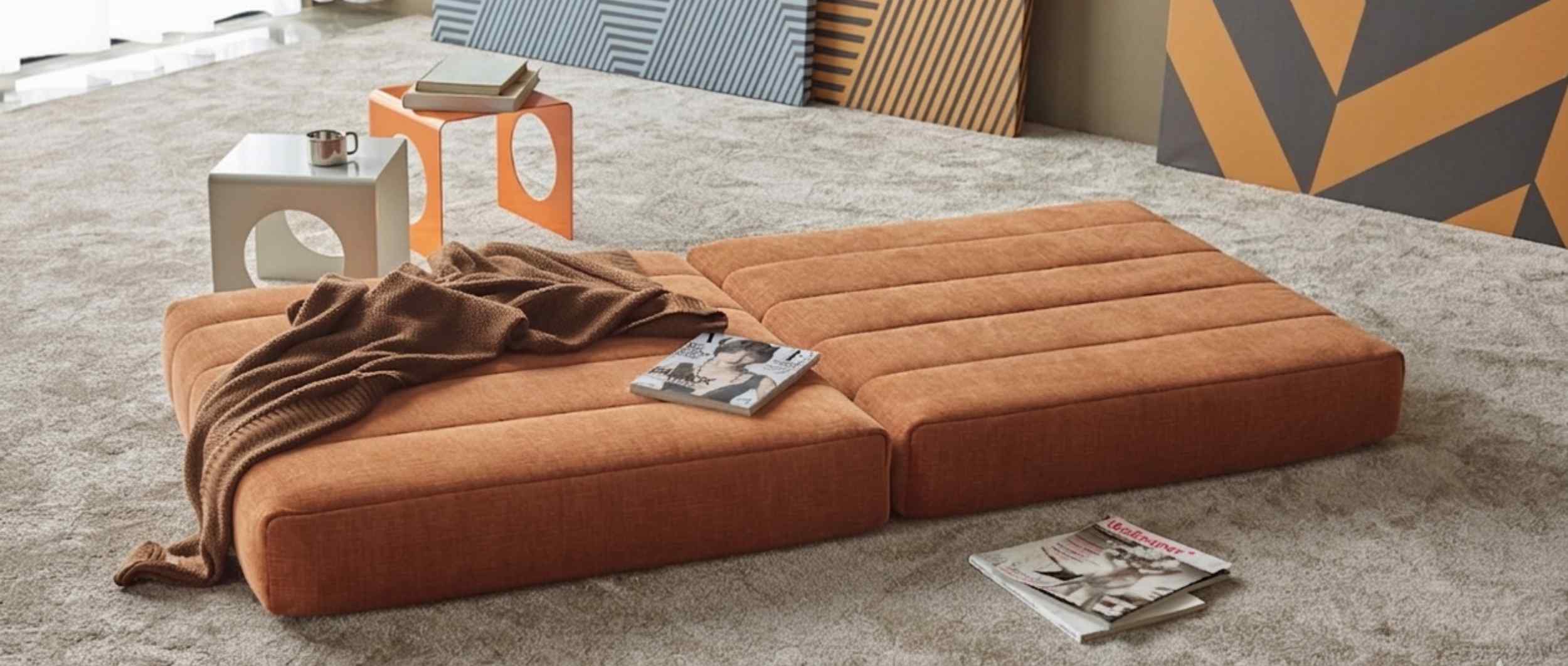Der Innovation COZYPAD Schlafhocker bietet Flexibilität und Komfort 
