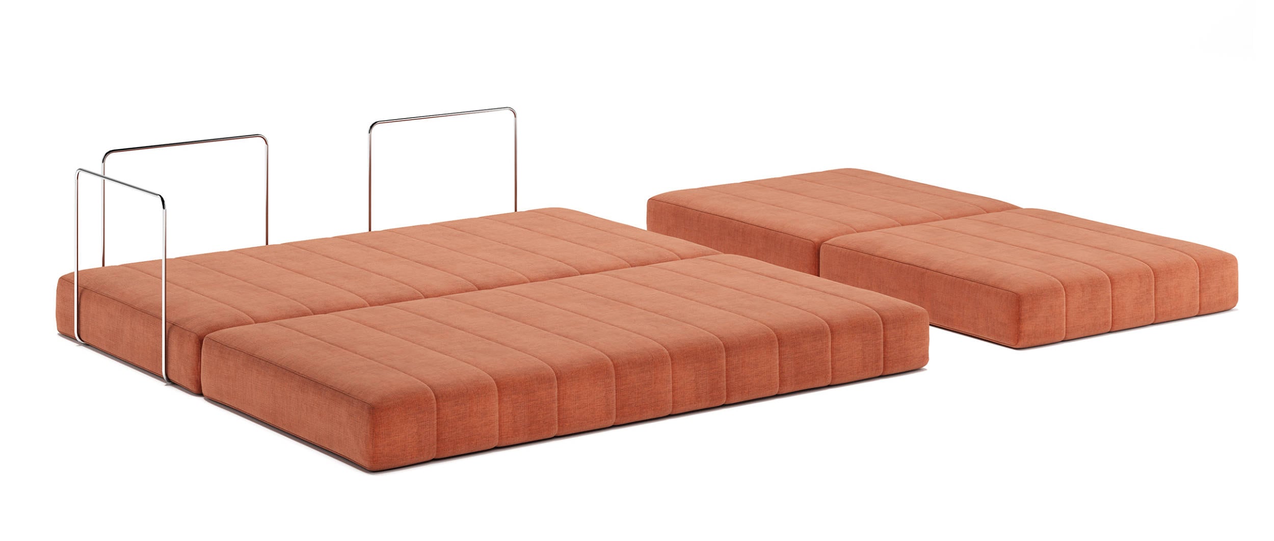 Alle Matratzen des COZYPAD Schlafsofas können separat genutzt werden