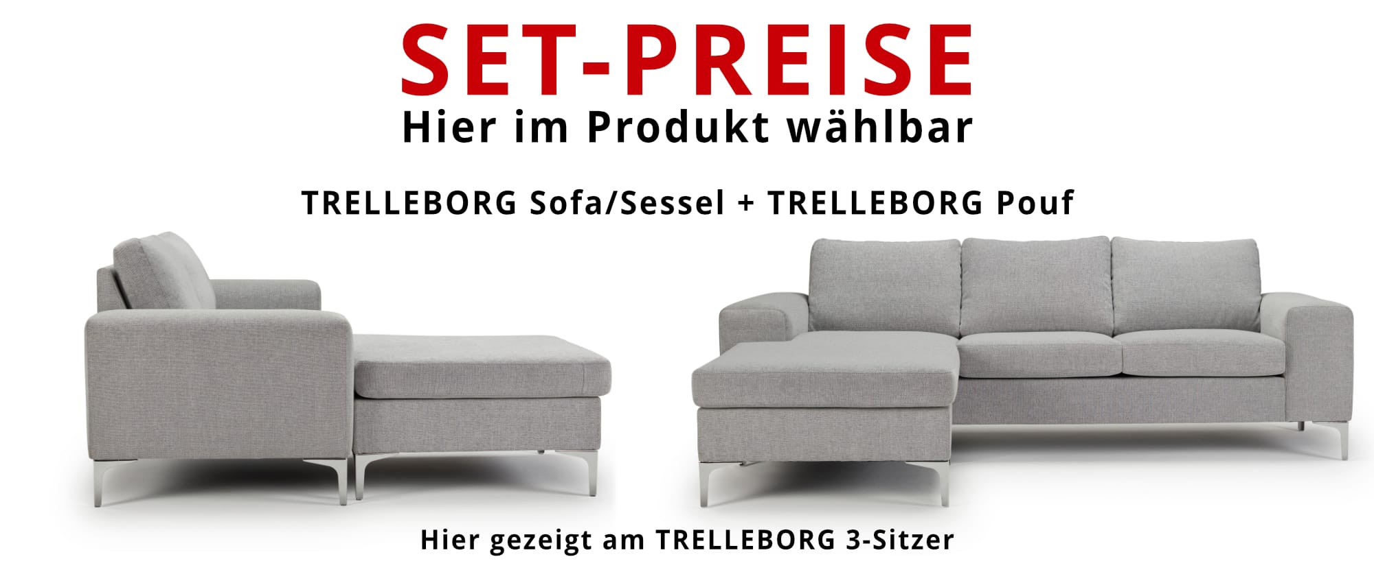 TRELLEBORG Pouf zum günstigen Set-Preis gleich unten mitbestellen