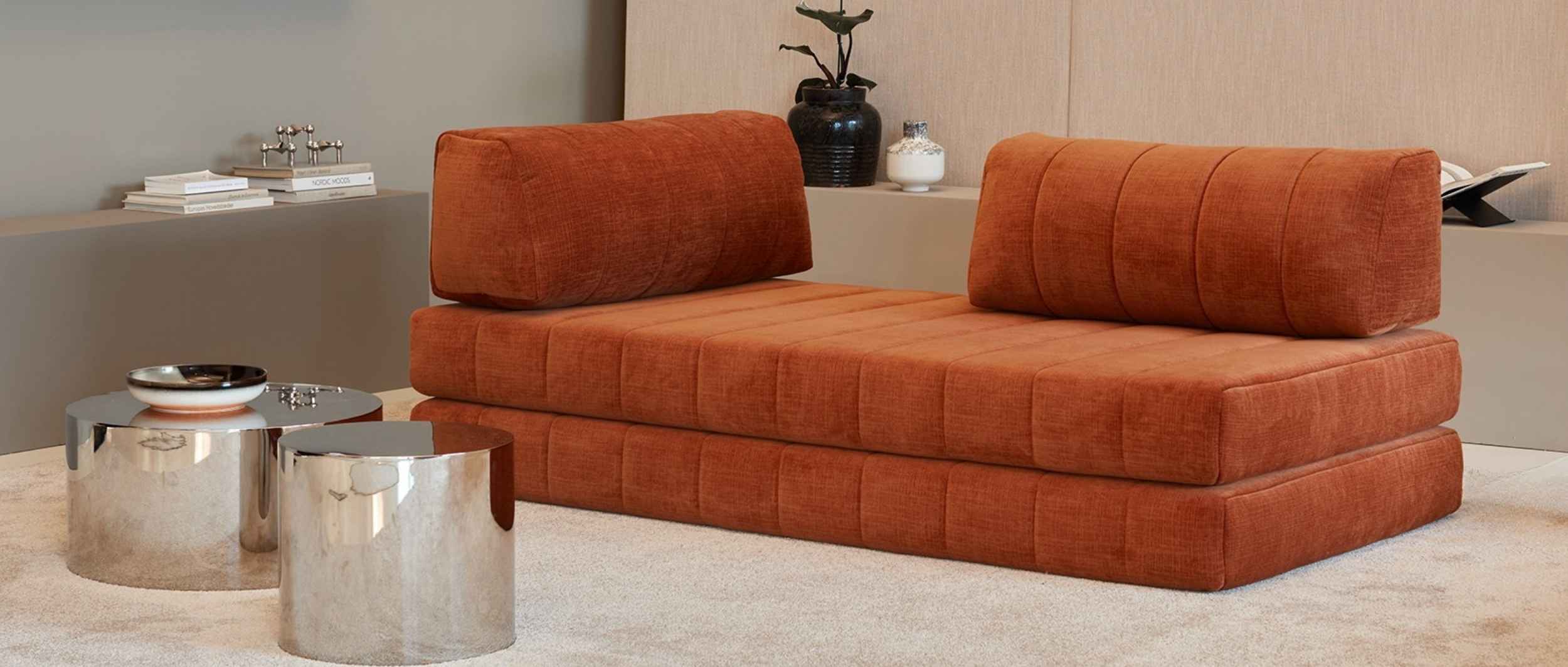 Die Rückenkissen können flexibel eingesetzt werden