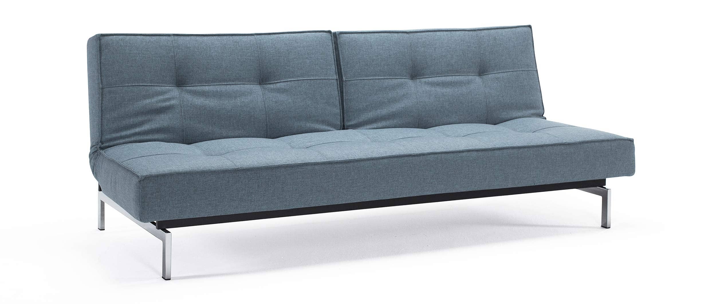 Das SPLITBACK hier im Stoff Mixed Dance Light Blue (525) mit Chrombeinen