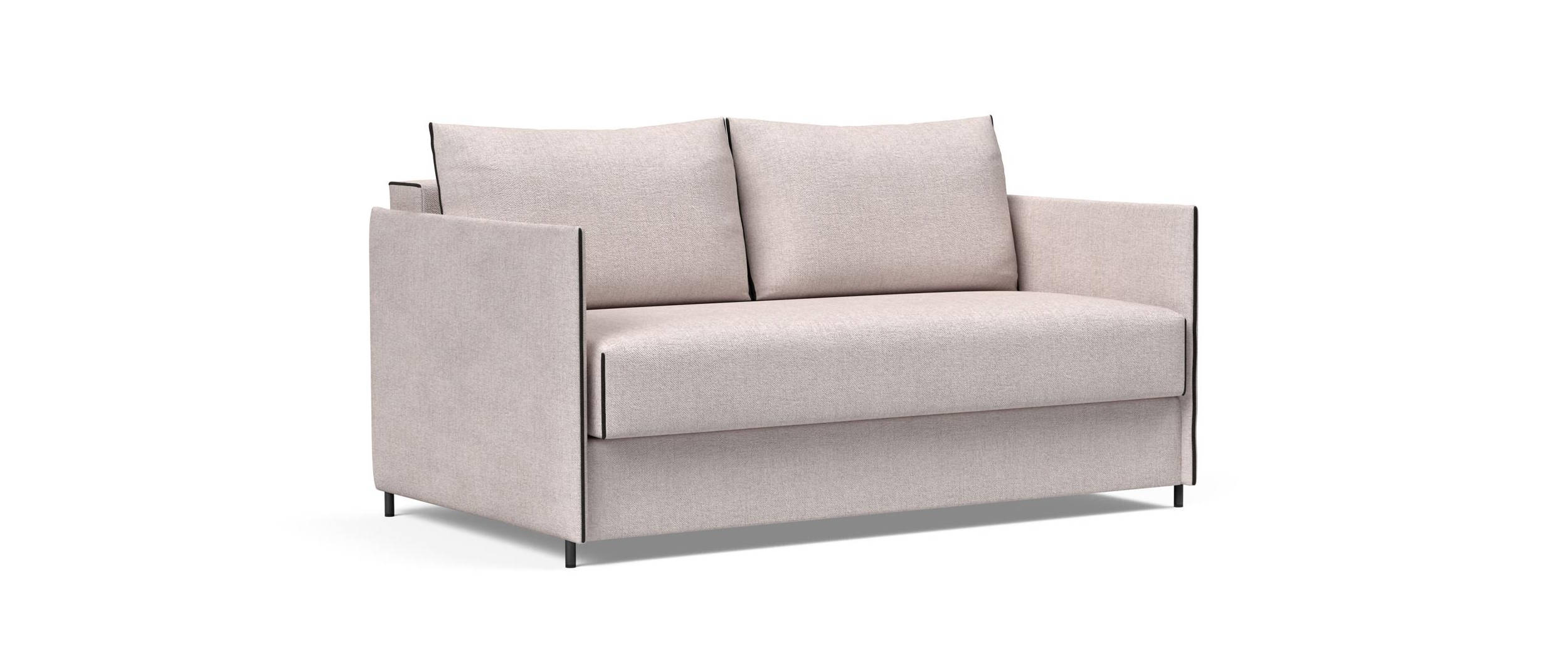 Das kleine Schlafsofa LUOMA im Stoff Weda Sand (300)