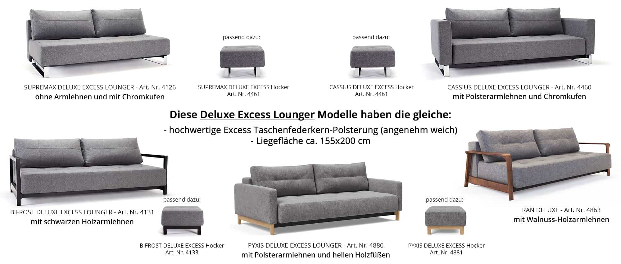DELUXE EXCESS LOUNGER Schlafsofas von Innovation