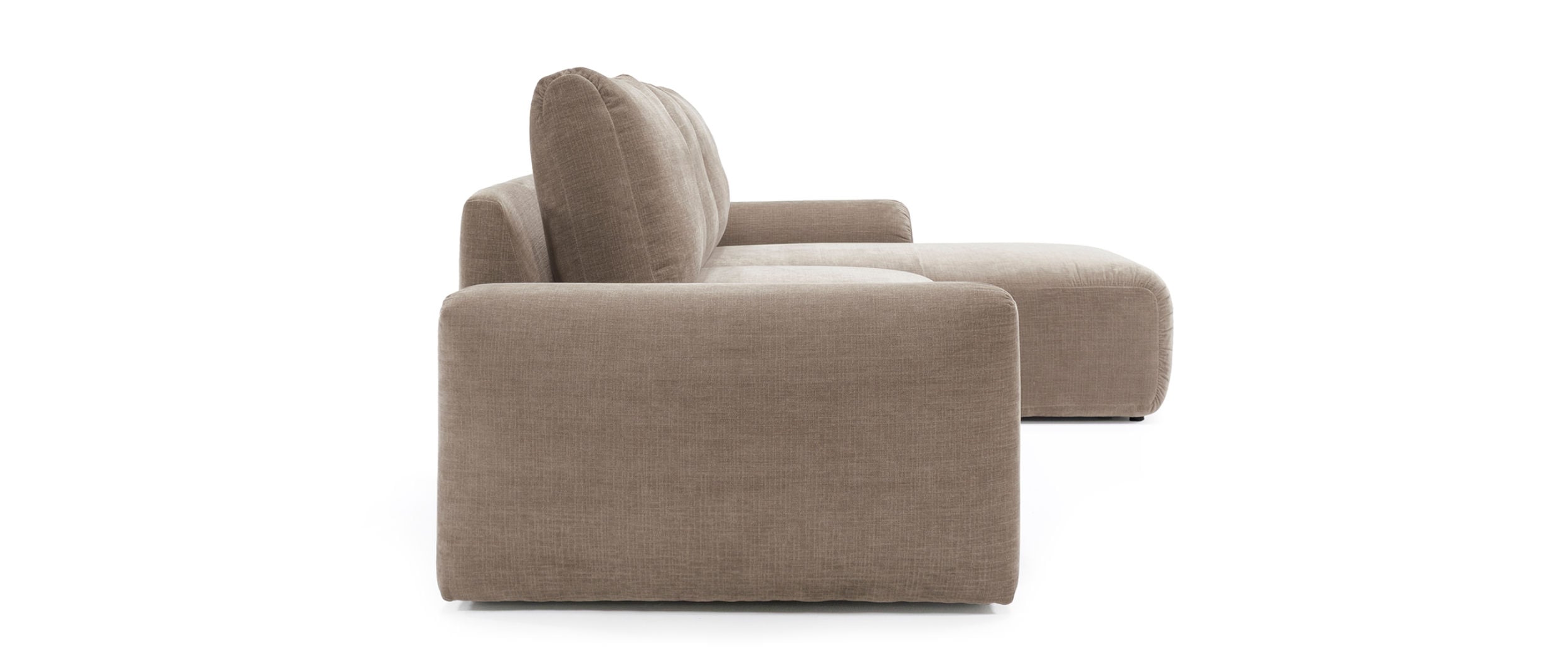 Der Longchair des NORUM Eckschlafsofas von Innovation kann beidseitig montiert werden