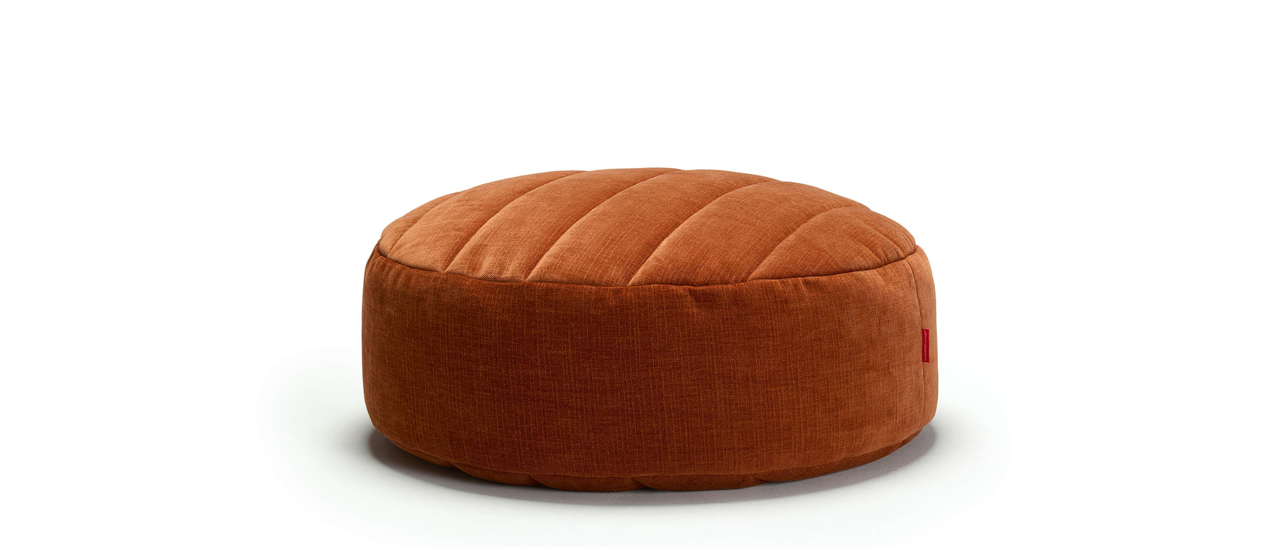 Hier ist der Innovation SHUFFLEPUCK QUILTUS Sitzsack im regulären Stoff Esina Rust Orange (412)