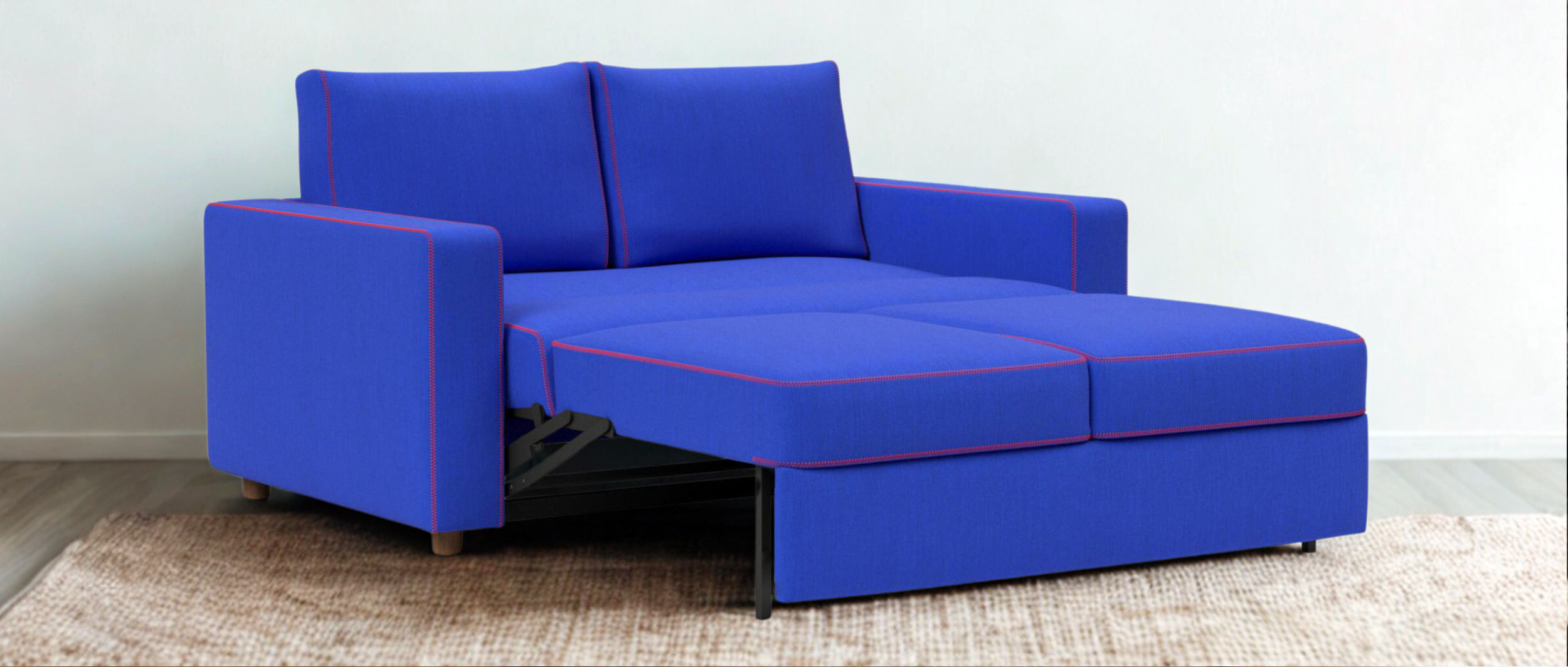 Mit einer großzügigen Liegefläche von ca. 140x195 cm bietet dieses Sofa ausreichend Platz für einen erholsamen Schlaf