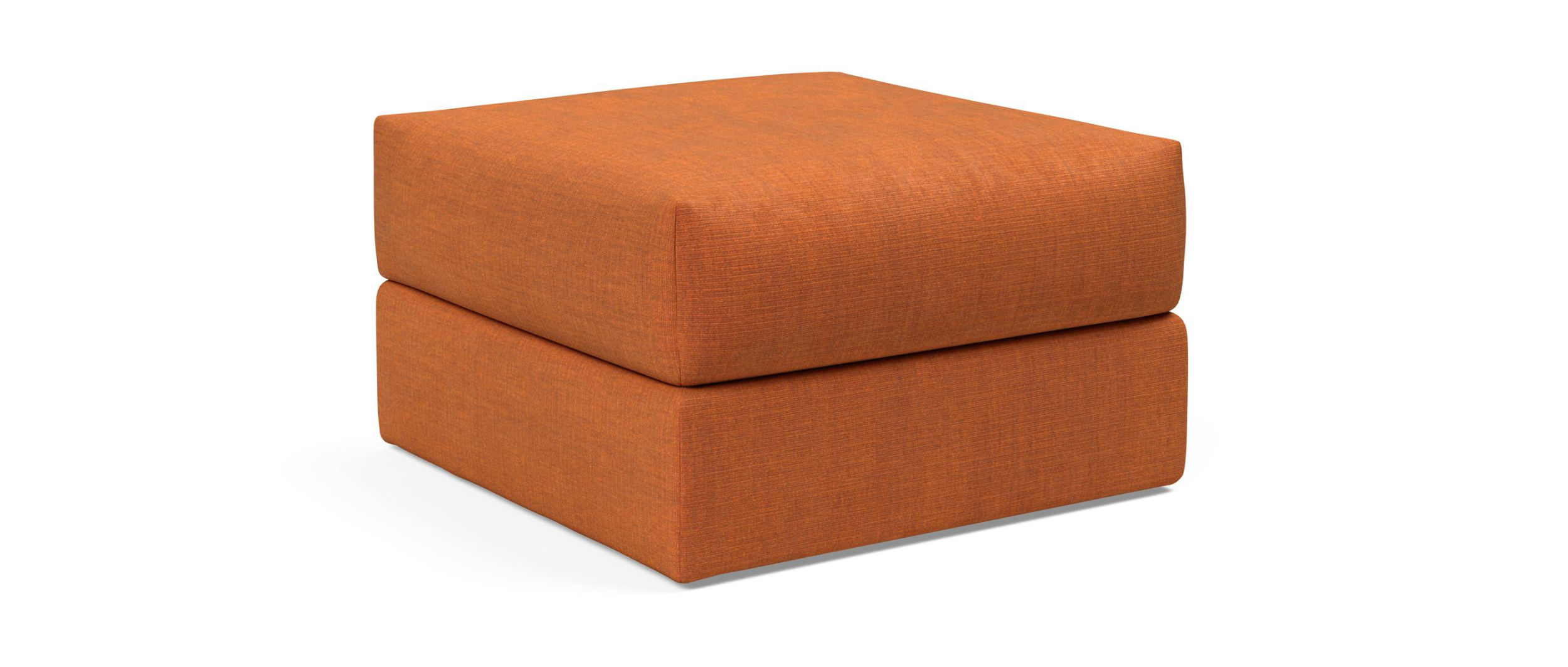 Der CORNILA Hocker von Innovation im Stoff Esina Rust Orange (412)