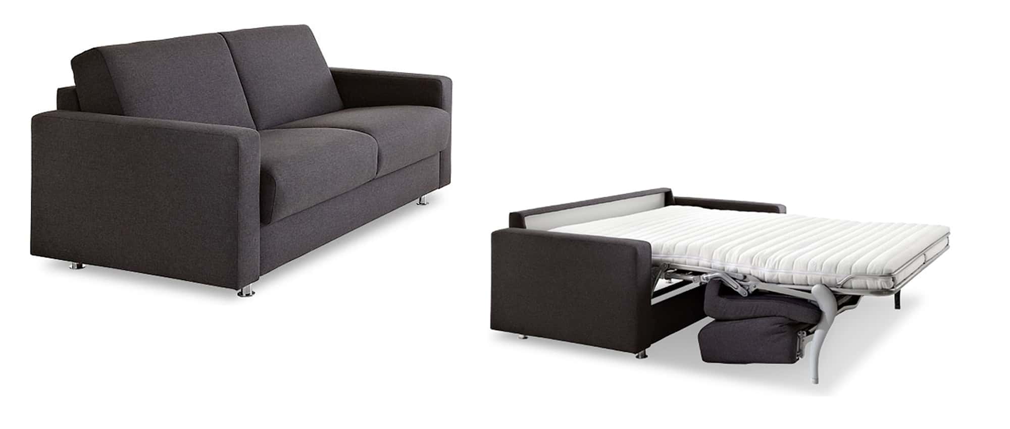 Die Matratzen sind speziell für Schlafsofas geeignet, die geklappt werden müssen