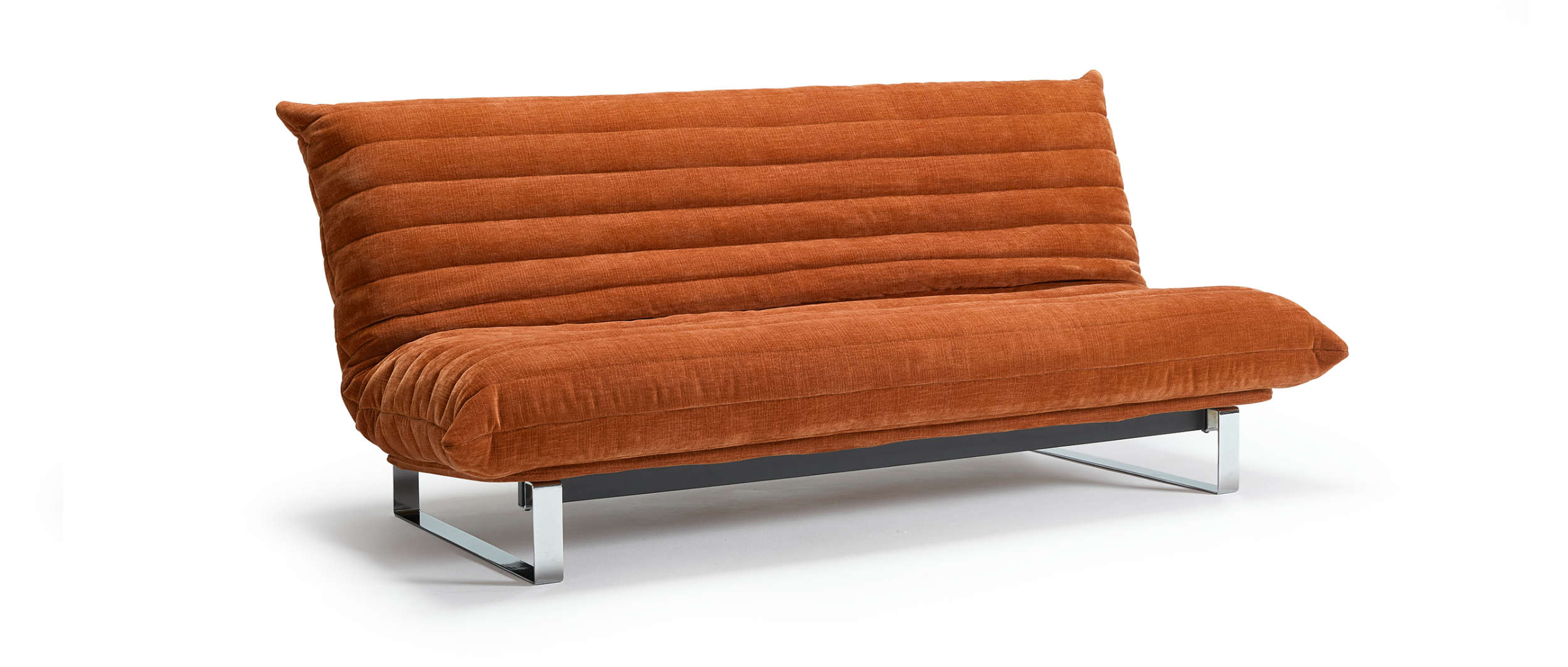 Das MINIMUM Schlafsofa mit QUILTUS Bezug (abziehbar) und im Stoff Esina Rust Orange (412)