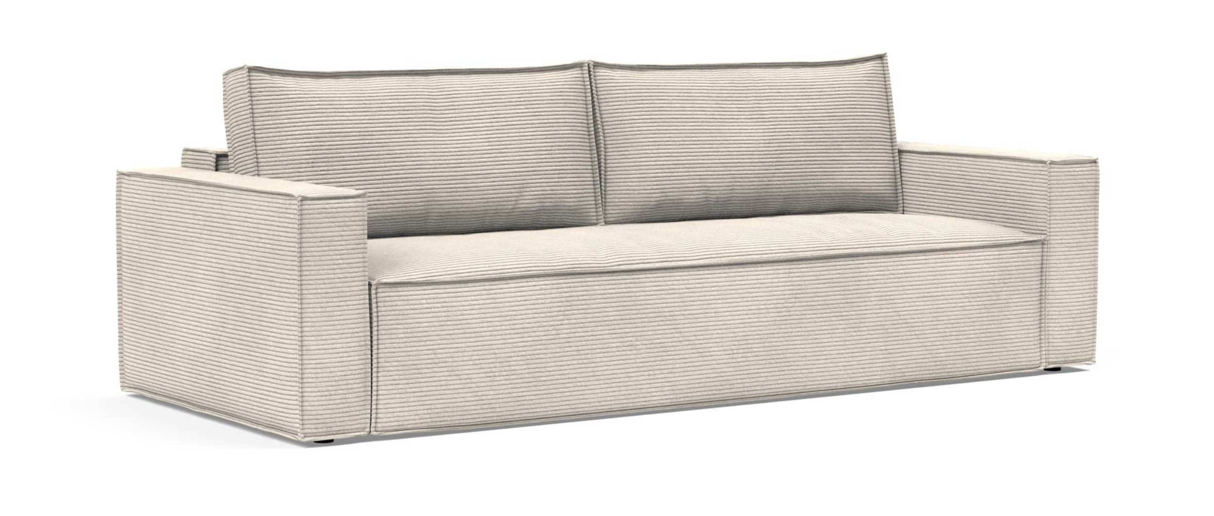 NEWILLA Schlafsofa von Innovation mit abnehmbaren Bezug im Standardstoff Corduroy Ivory (594)