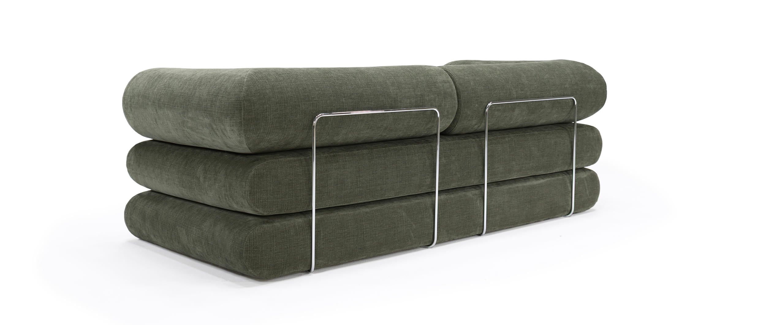 Die eleganten Chrombügel setzen einen modernen, hochwertigen Akzent und sorgen zugleich für Stabilität