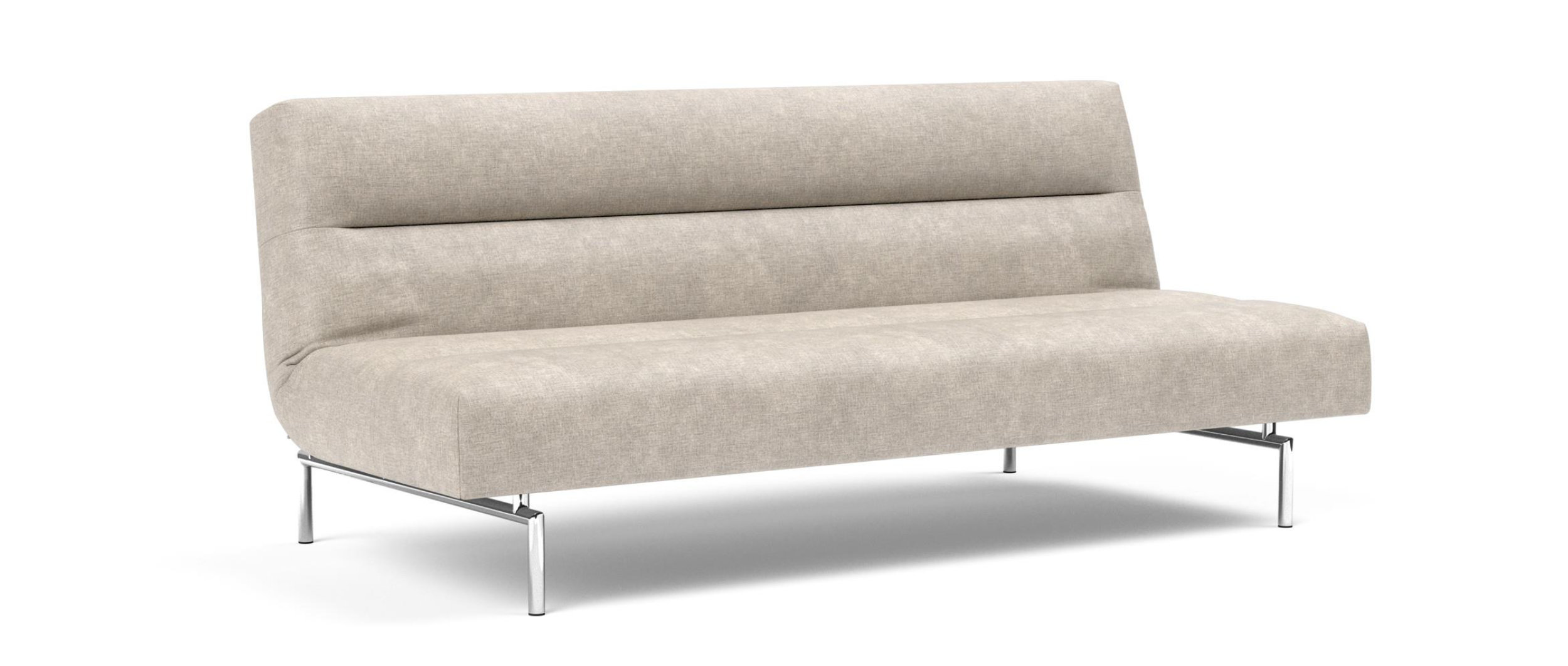 Die JILLIS Schlafcouch von Innovation ohne Armlehnen im Stoff Avella Sand (280)