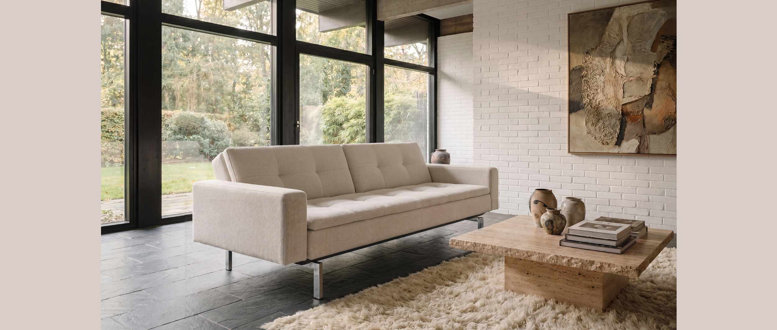 Innovation DUBLEXO Schlafsofa mit Polsterarmlehnen – elegantes Design und funktionaler Hingucker für jeden Wohnraum
