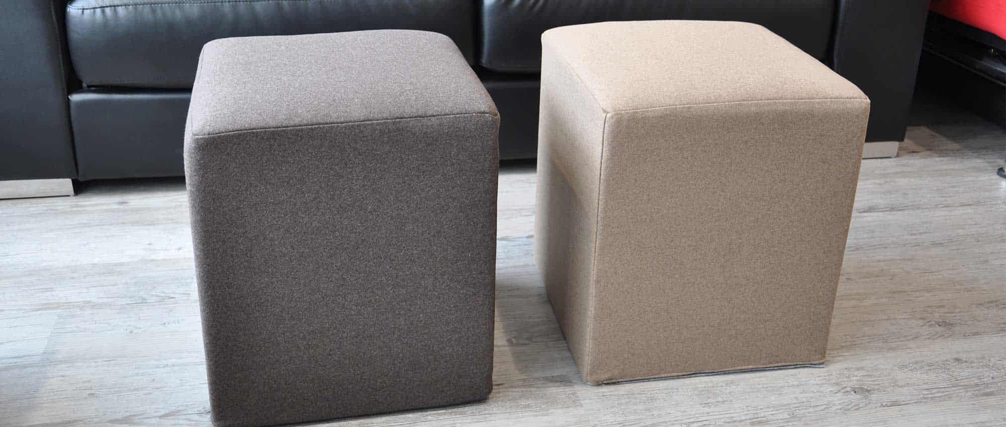 POUF Sitzhocker von Softline im Wollstoff Filz