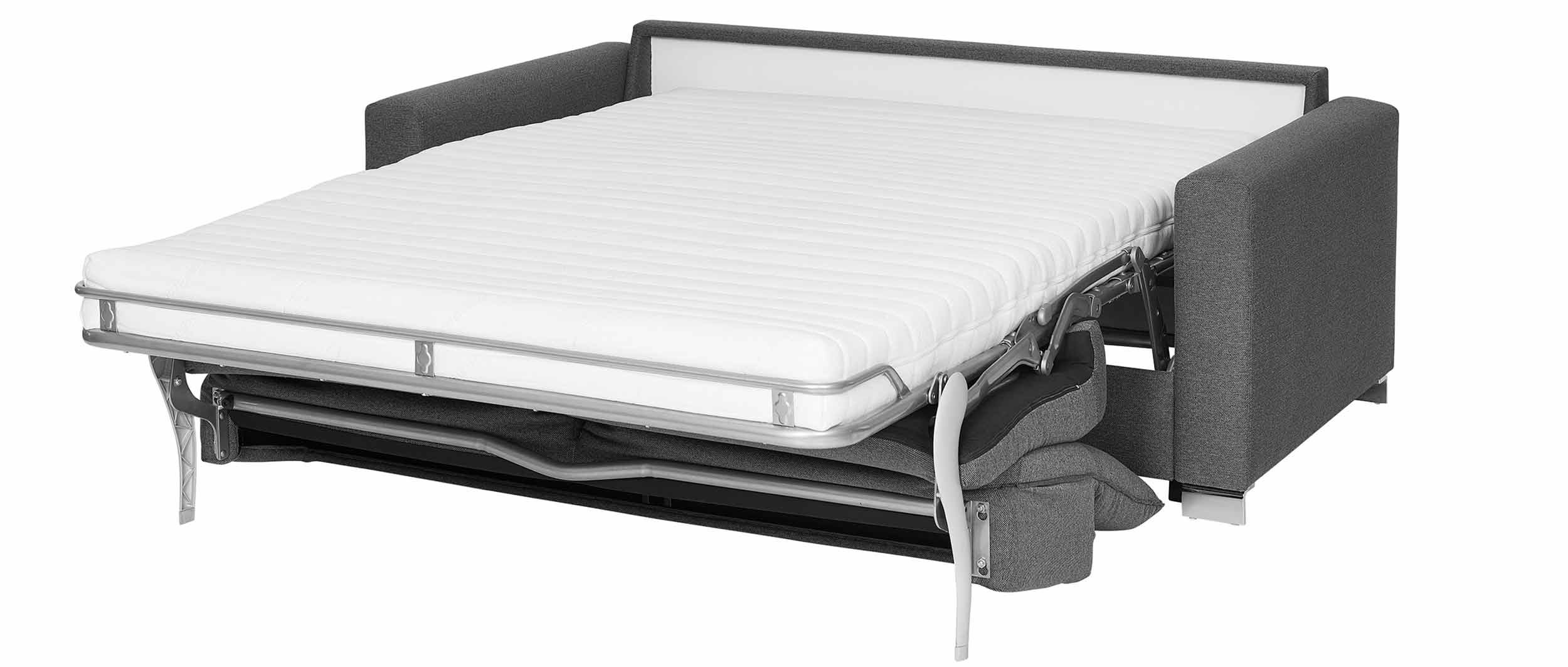 Das GENF DELUXE überzeugt mit einer Liegefläche in Überlänge, mit 208 cm