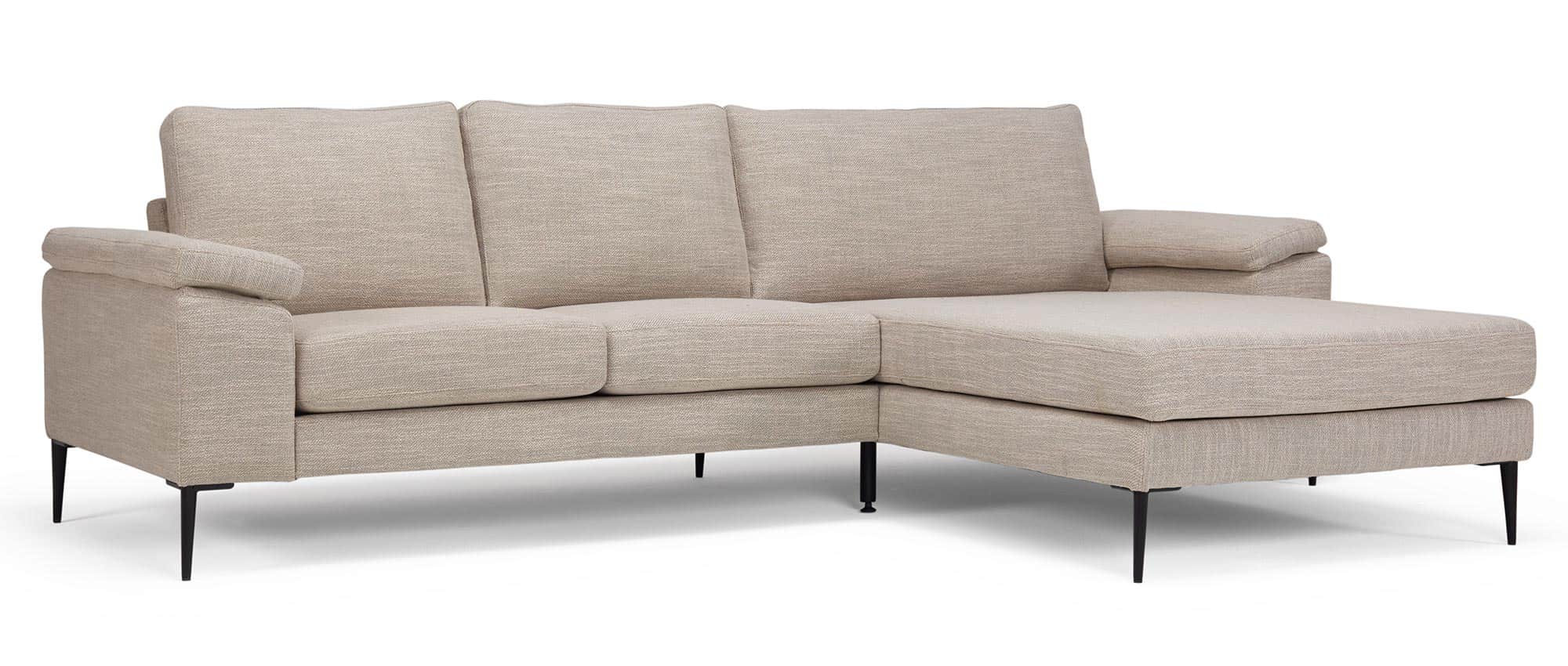 Das TRONDHEIM Sofa ist auch als Ecksofa mit Longchair (links oder rechts möglich, Sofa in verschiedenen Größen) hier separat im Shop erhältlich