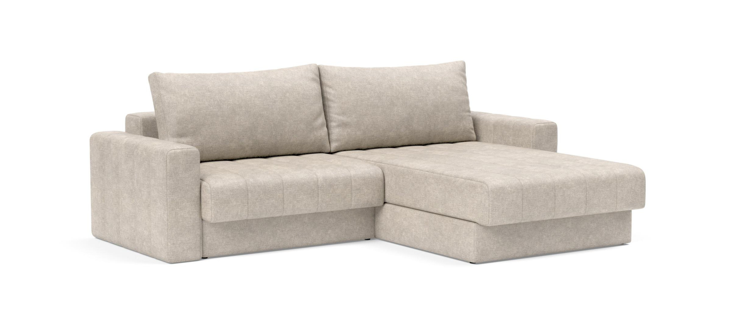 AKELLO LOUNGER Eckschlafsofa mit Armlehnen und Bettkasten von Innovation