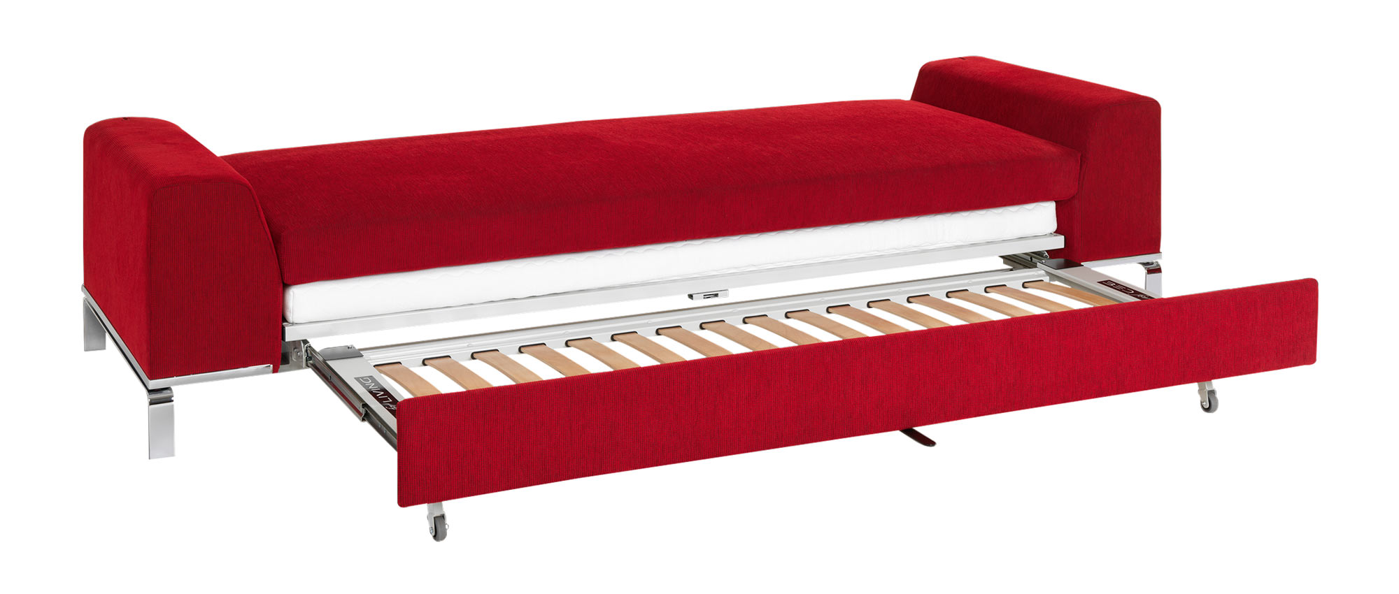 Durch das Lattenrost und die separate Matratze ist das DIVAN Schlafsofa auch als Dauerschläfer geeignet