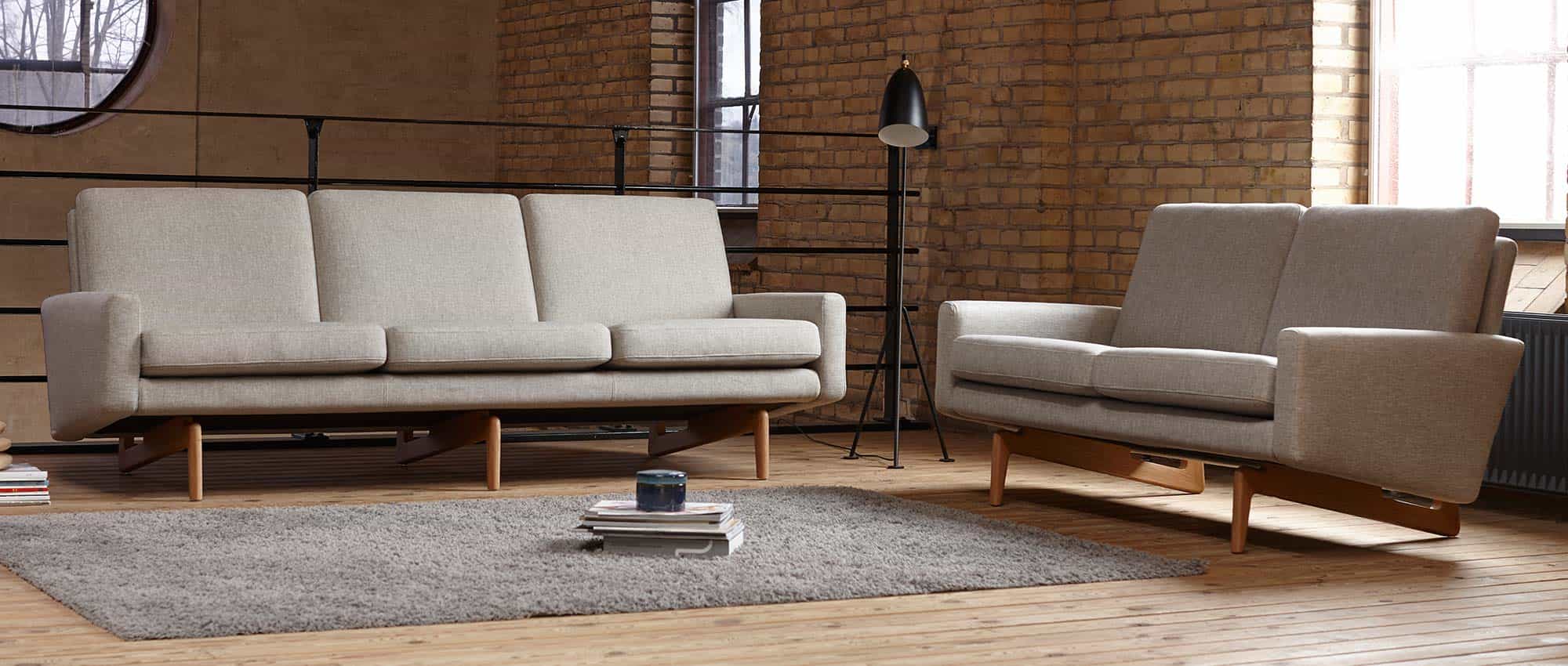 Neben dem KOPENHAGEN Designer Sessel gibt es auch die 3- und 2-Sitzer Sofas