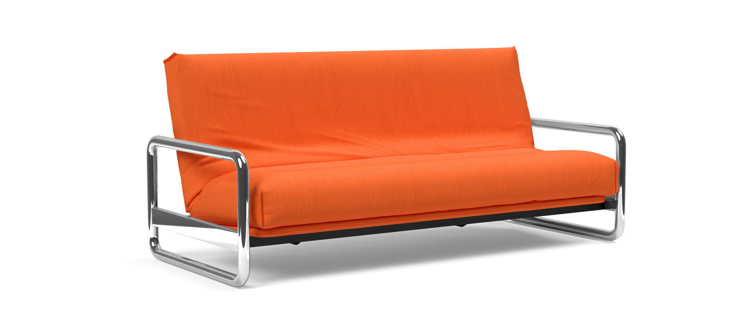 LOMIRA Schlafsofa hier in dem Stoff: Elegance Orange (510)