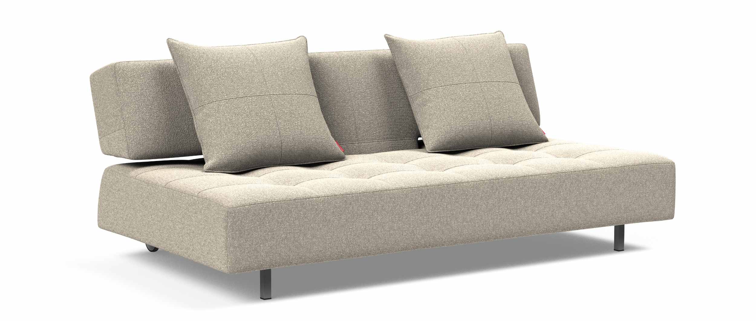 LONG HORN EXCESS Schlafsofa von Innovation in Stoff Boucle Beige (539) - Siehe Stofffotos in der Galerie für bessere Darstellung
