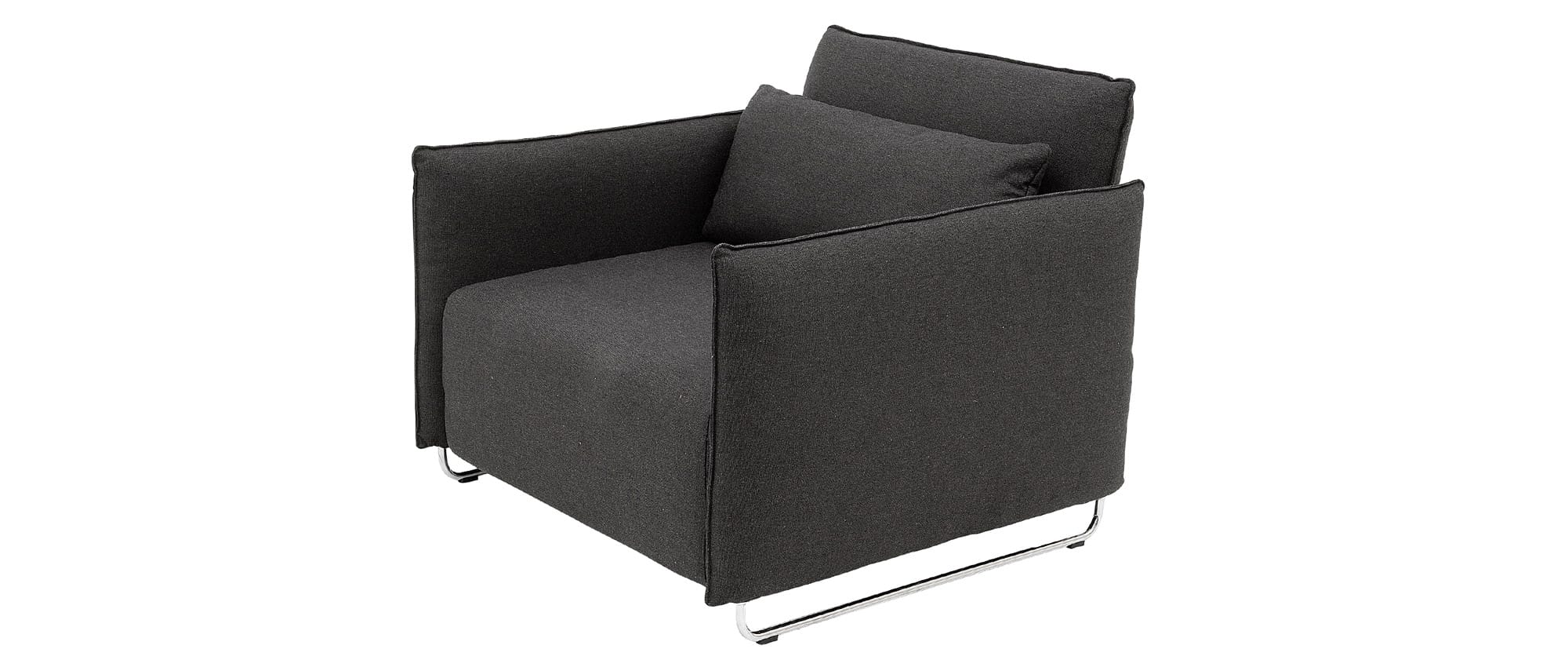 CORD Sessel von Softline im Stoff Vision - Schwarz-Grau (449)