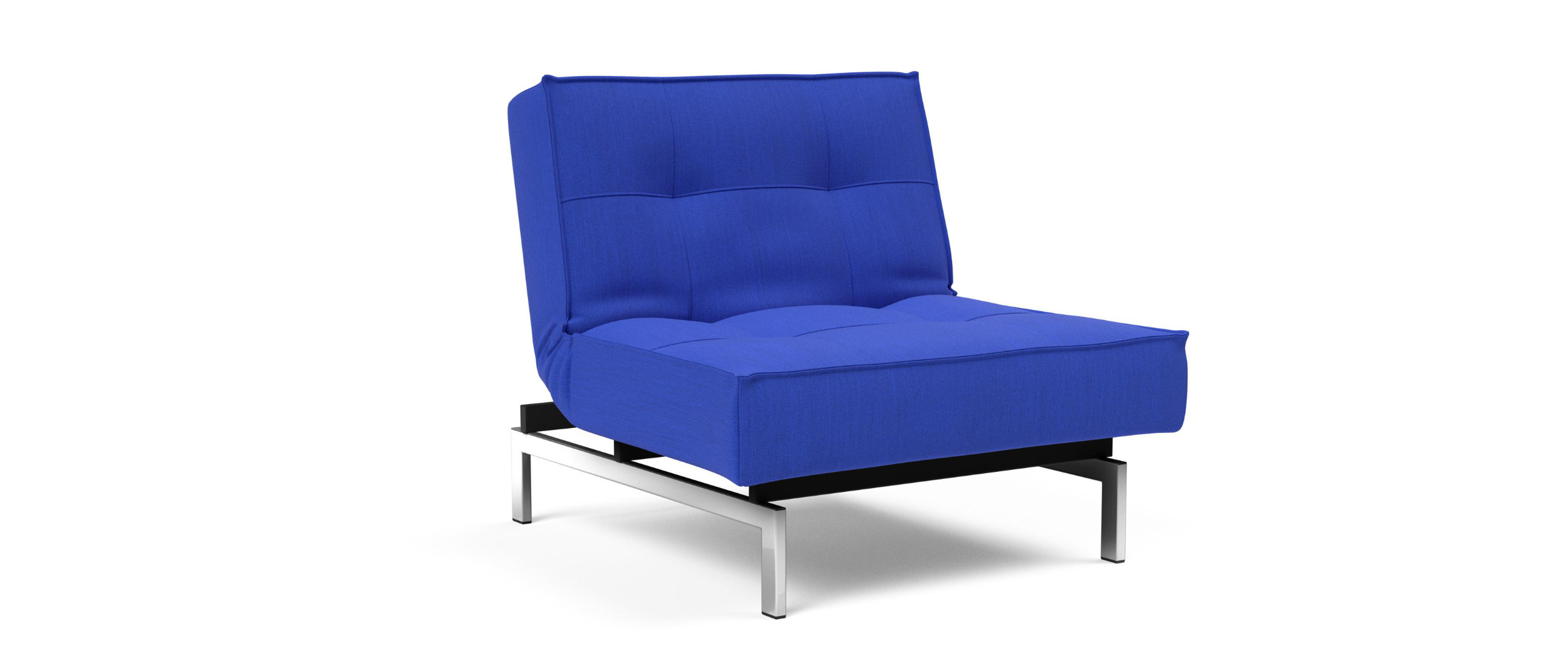 SPLITBACK Sessel von Innovation in Elegance Ultramarine (512) mit Chromfüßen