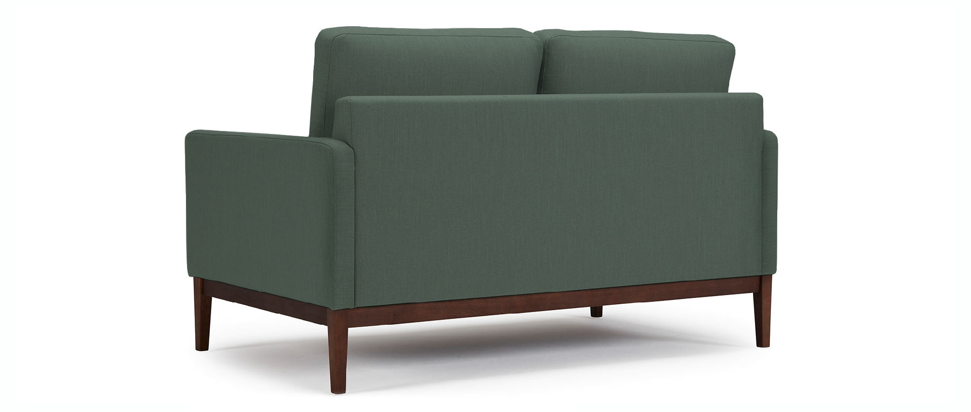 Das Designer Sofa GÖTEBORG ist auch auf der Rückseite in Ihrer Stoff- oder Lederauswahl bezogen