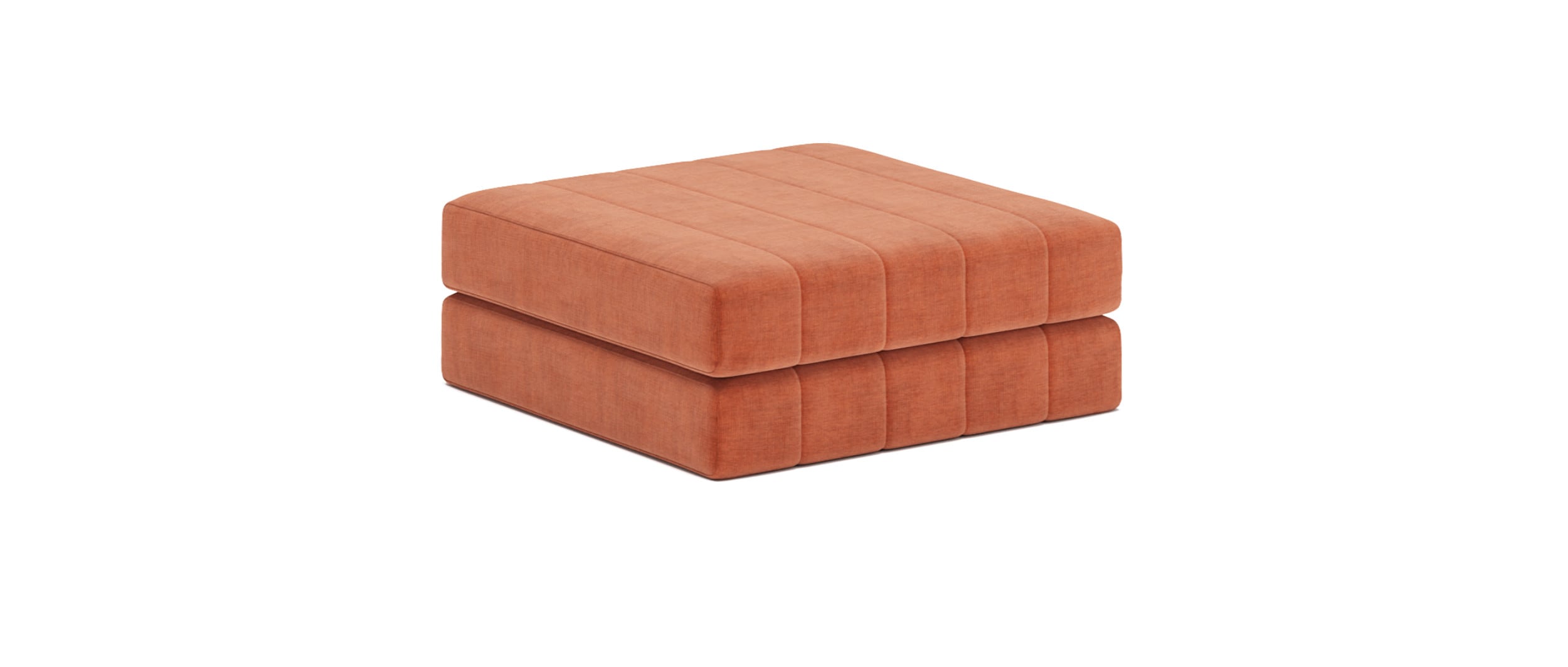 Der COZYPAD Hocker von Innovation ist in verschiedenen Stoffen erhältlich - hier im Stoff Esina Rust Orange (412)