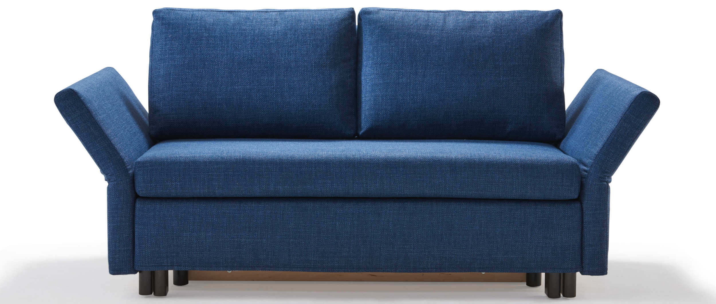Gästebett mit Bettkasten in blau - Schlafsofa PAULA von signet.