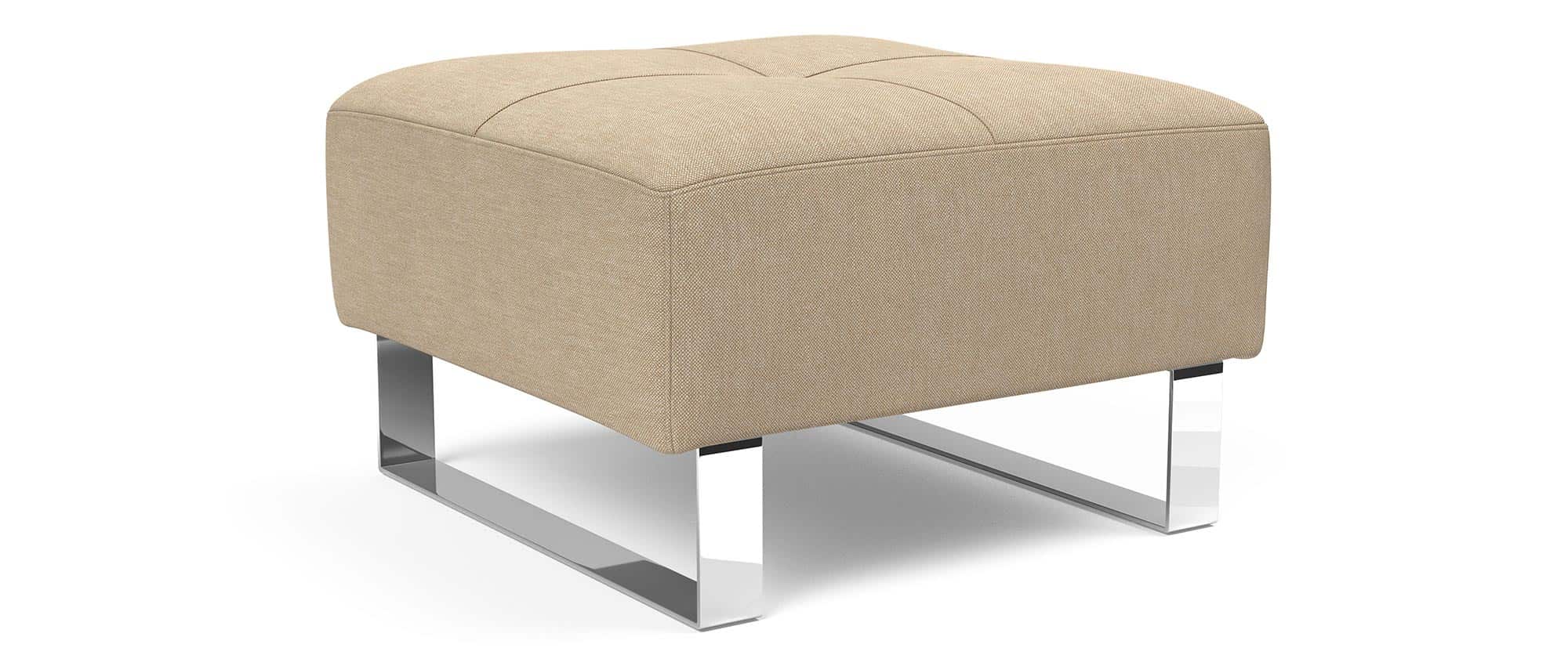 Der CASSIUS-, SUPREMAX DELUXE EXCESS Hocker im Stoff Phobos Mocha (587)