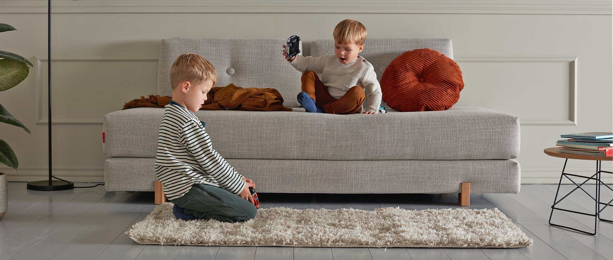 Das SIGMUND Daybed von Innovation kann auch im Kinderzimmer eingesetzt werden