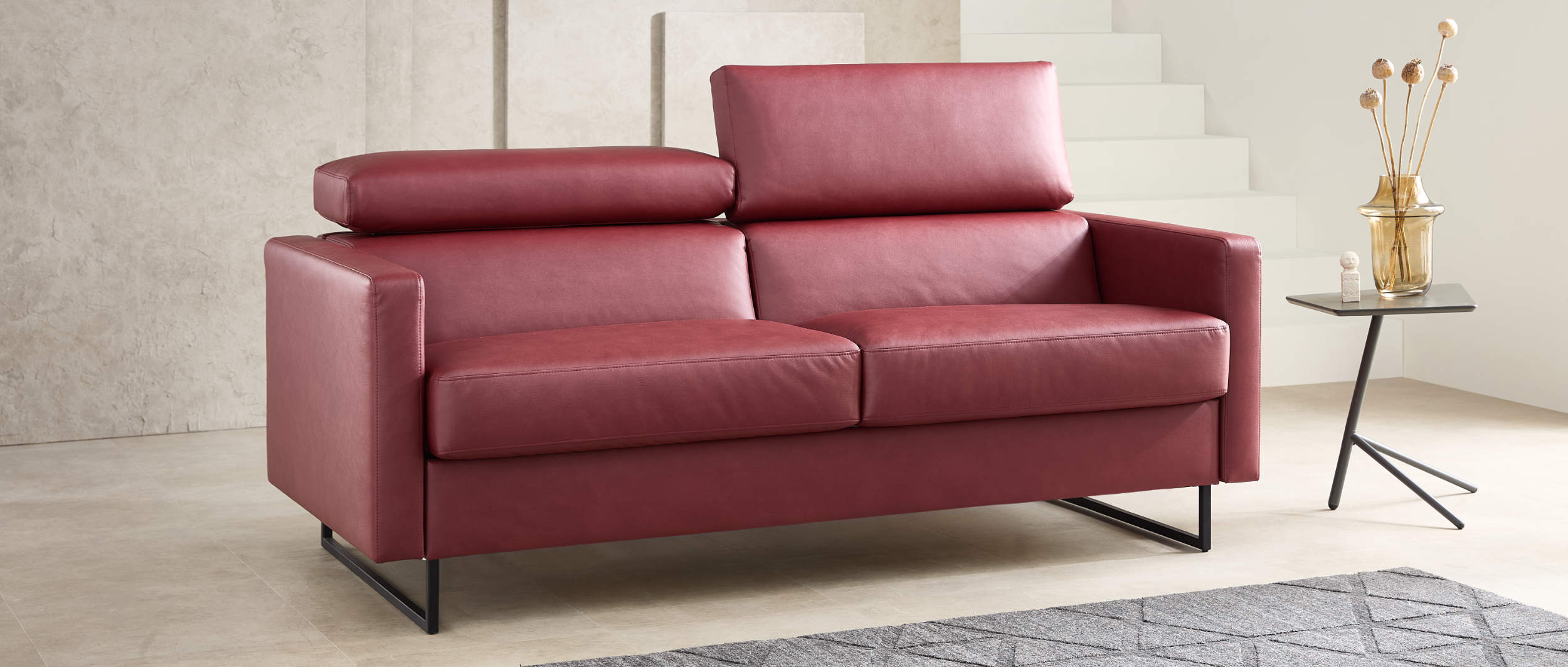 NÜRNBERG DELUXE Schlafsofa mit verstellbarem Kopfteil