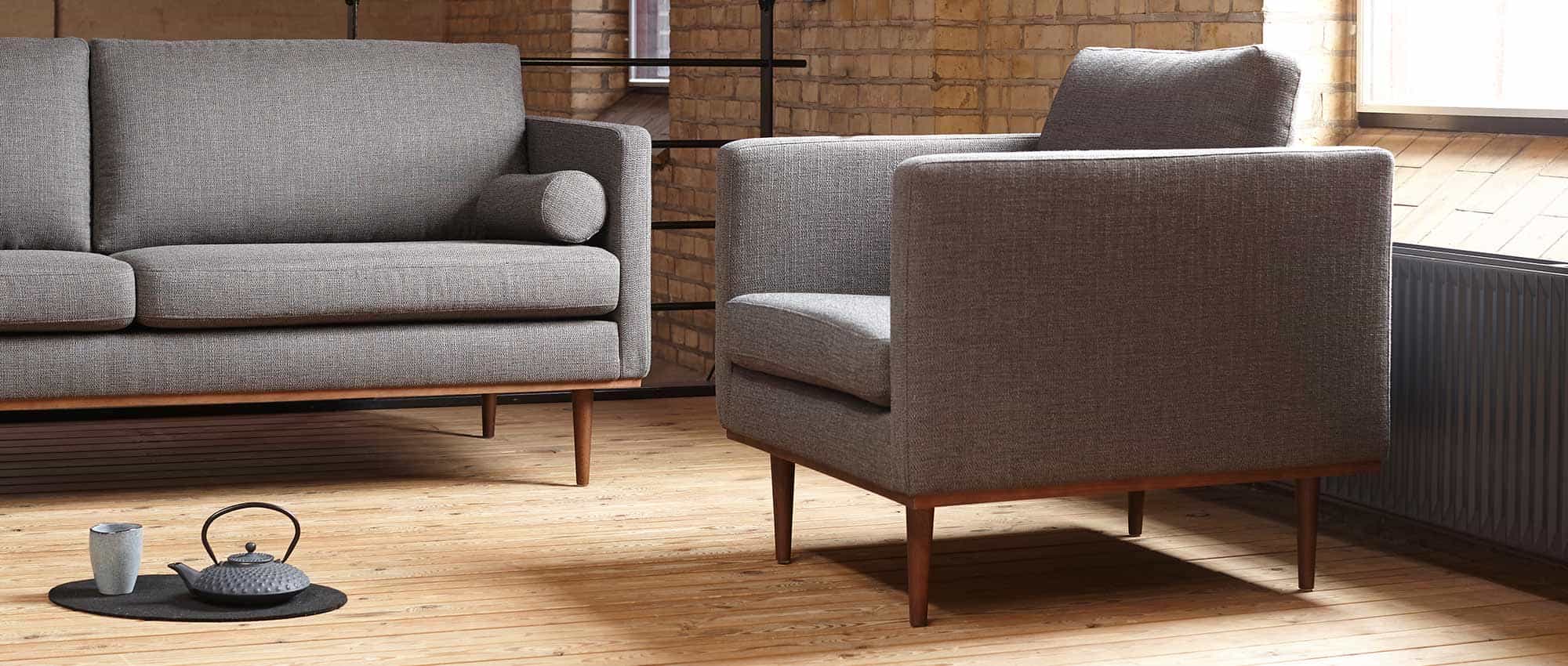 Passend zum Sofa gibt es den OSLO Designer Sessel