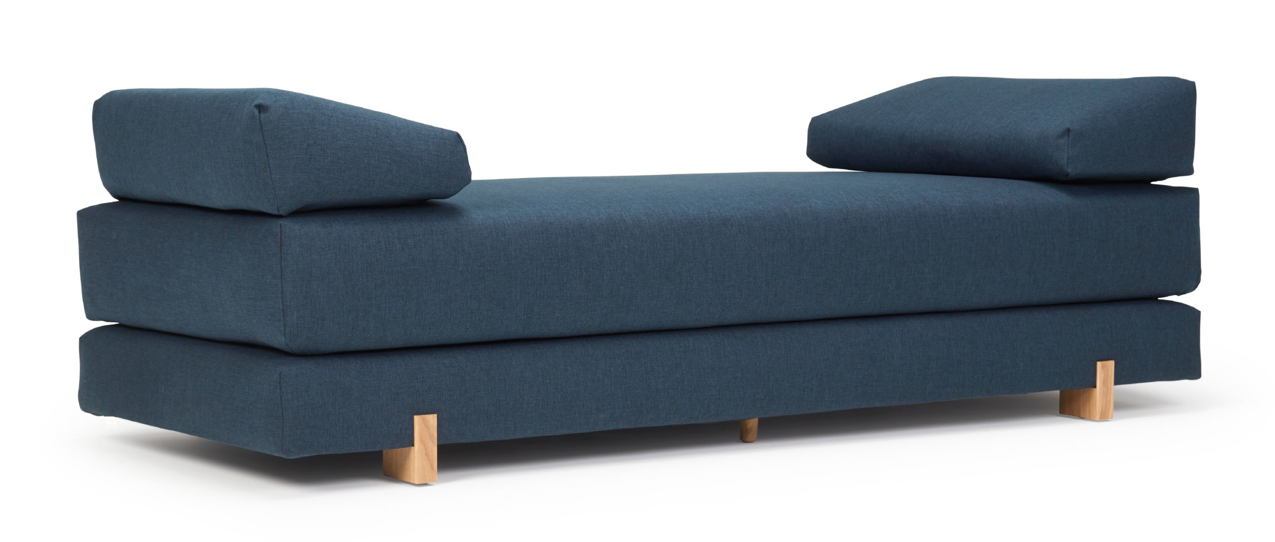 Elegante Doppelliege MYK im Stoff Mixed Dance Blau (528)