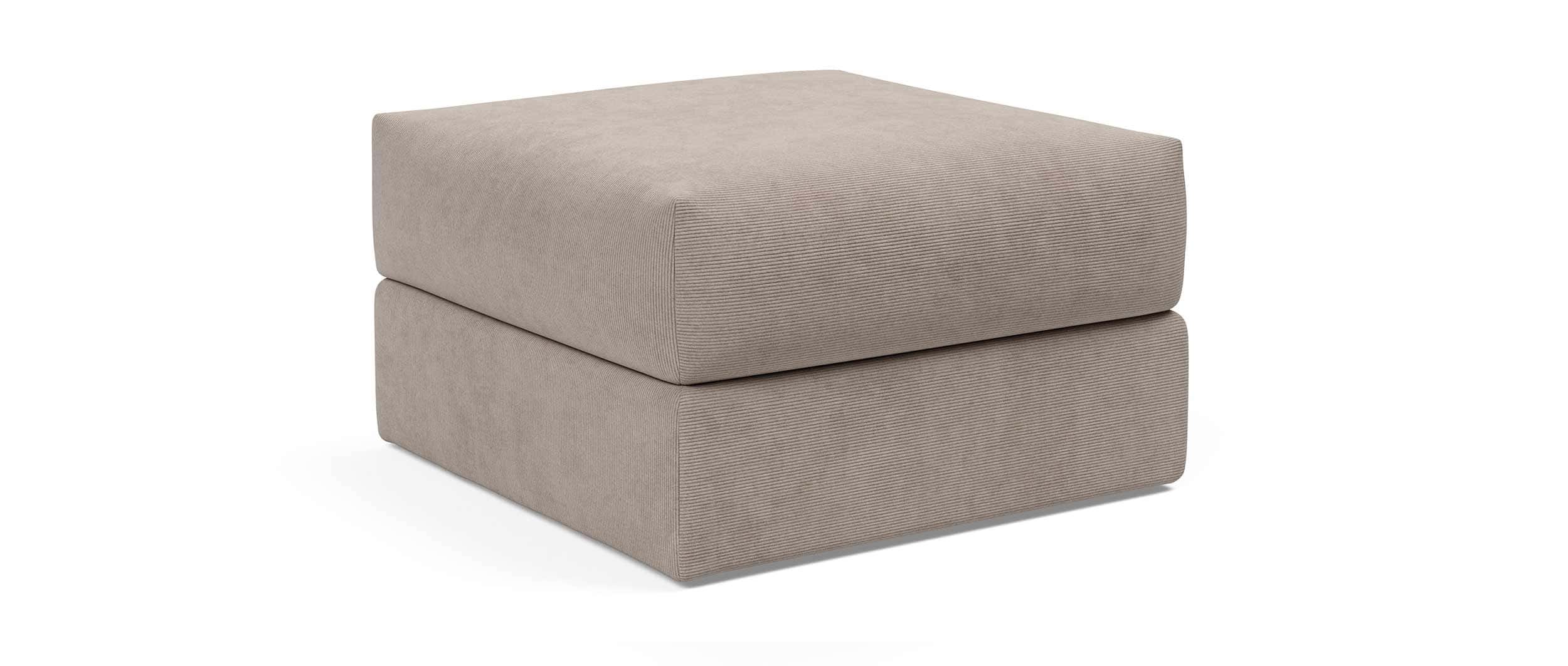 Der Innovation CORNILA Hocker als Sonderanfertigung im Stoff Cordufine Beige (318)