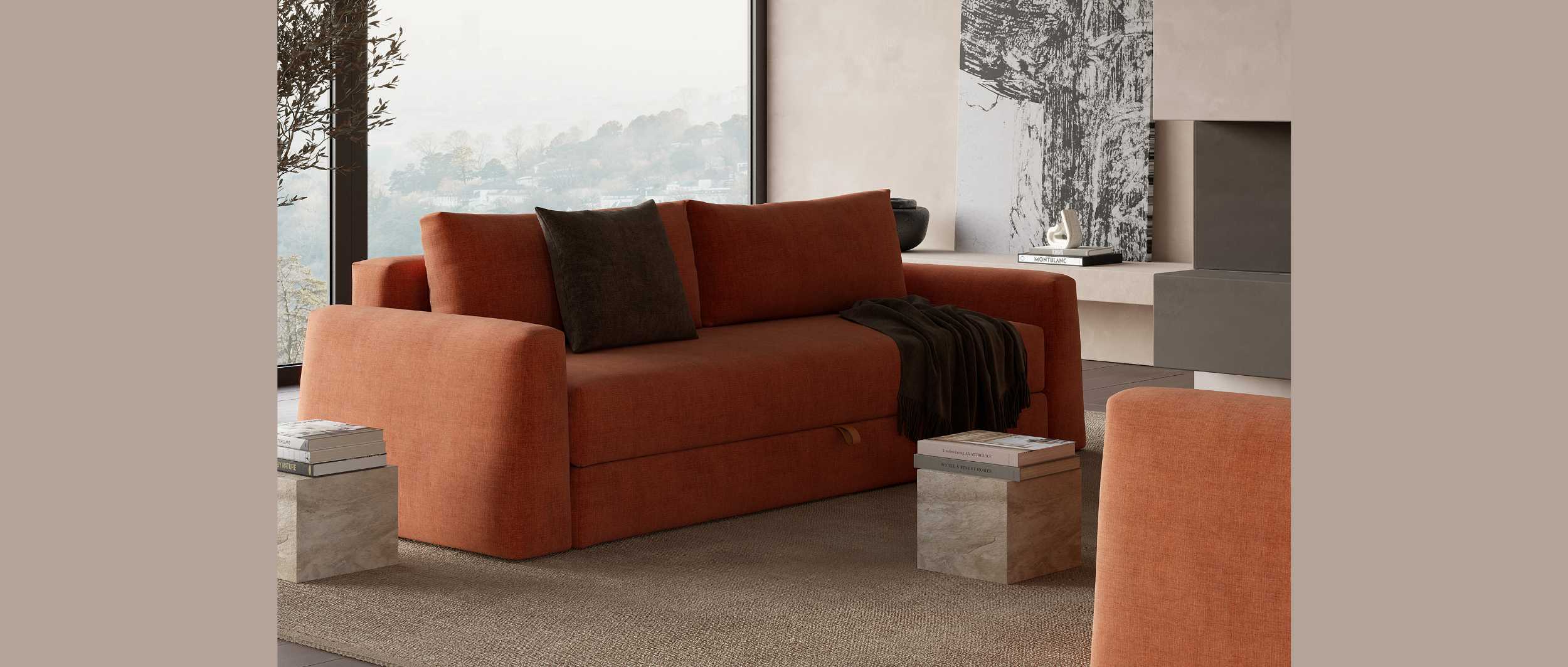 Stilvoll und funktional: Das Innovation CONE Schlafsofa ist ein modernes Design-Highlight für jedes Wohnzimmer