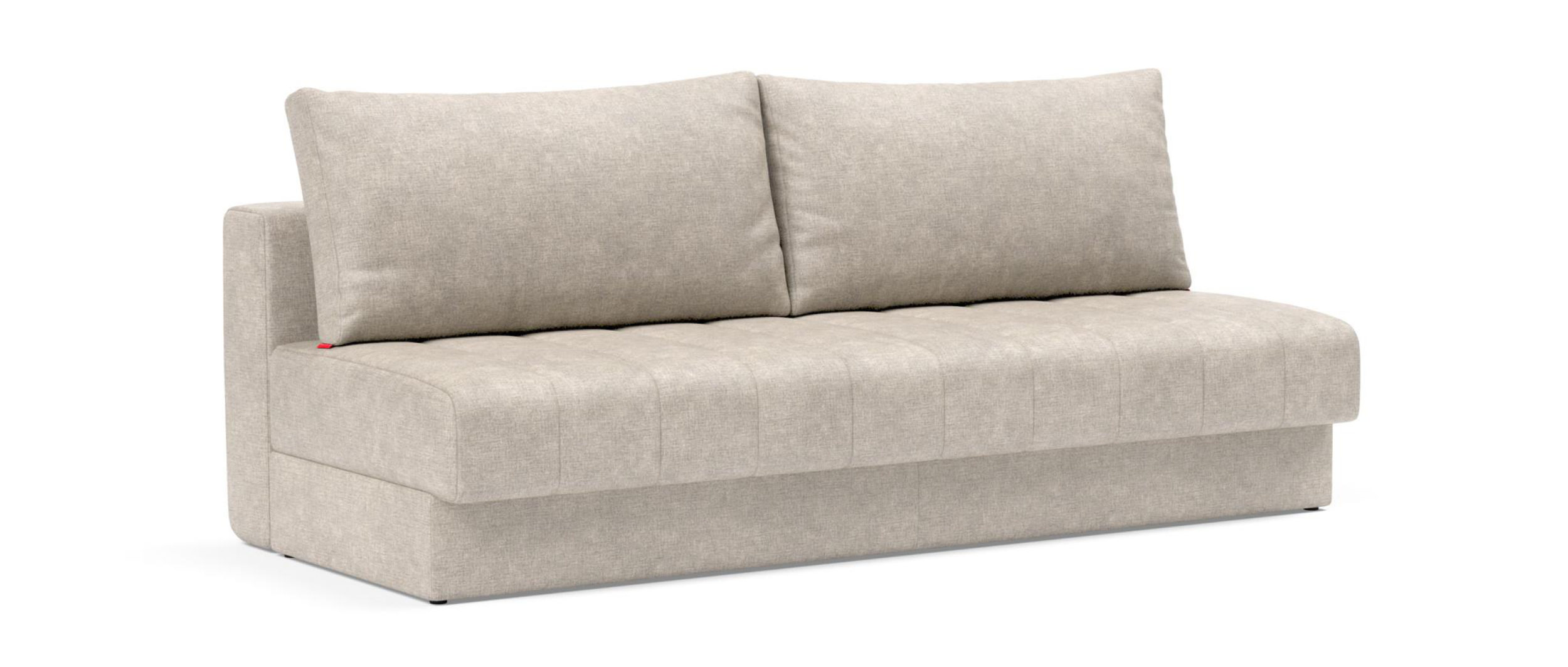Innovation AKELLO Schlafsofa ohne Armlehnen im Stoff Avella Sand (280)